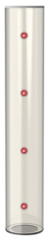 Jiuvaso Distributeur de Volants de Badminton, Tube pour balles, Rangement pour entraînement, Standard
