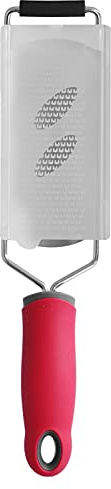 Yizisecce Professional Cheese Grater, per zester in acciaio inossidabile, manico ergonomico non slip, griglia efficiente per verdure al cioccolato al limone, utensile da (Pianta dente fine)