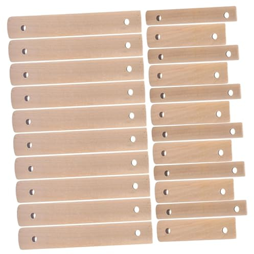 Milisten 30 Stück Holzdübel Zum Basteln DIY Runde Holzstäbe Vogelkäfig Kletterspielzeug Kleines Vogelspielzeug DIY Haustierspielzeug Holzvogelkäfigleiter Hamsterkäfigleiterteile