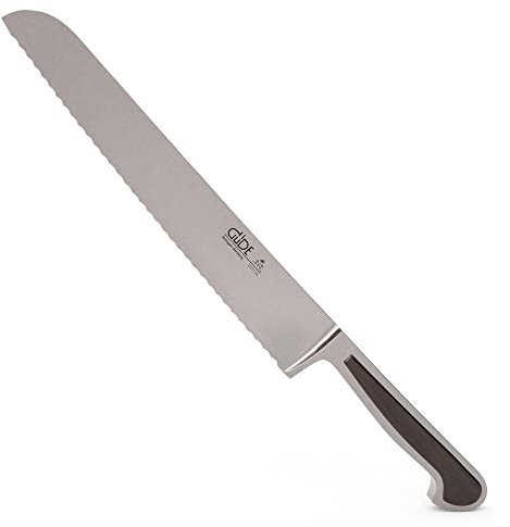 GÜDE Solingen - Brotmesser geschmiedet, 26 cm, Grenadill, DELTA, Handmade Germany, Braun