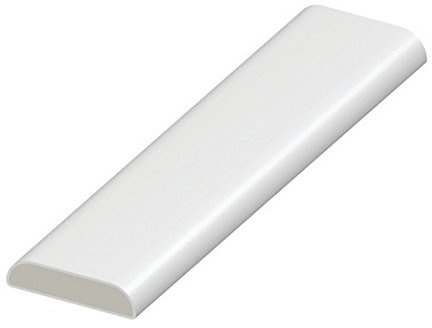 25mm uPVC Architrave - Plastic Finishing Trim - 25mm D Mould - 1.25m Length