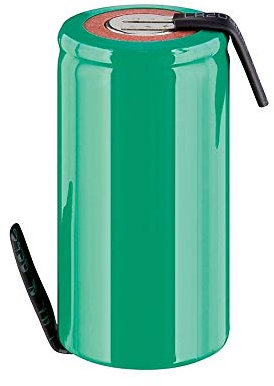 Goobay 72806 Nickel-Metallhydrid Akku (NiMH), 1, 2 V, PVC, Lötfahne (Z), Sub-C, 2500 mAh, Lötfahne (Z)