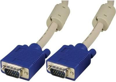 Deltaco RGB-8G cavo VGA 1 m VGA (D-Sub) Blu, Bianco