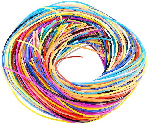 Playtastic Bänder: Scoubidou Bastelset mit 96 Knüpfbändern in 10 Farben (Scoubidou Bänder)