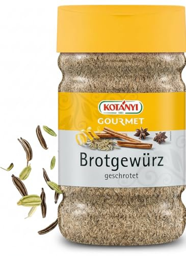 KOTÁNYI Brotgewürz - Für jede Art von Brot - Mit Koriander, Kümmel & Fenchel - Brot Backen Zubehör für Sauerteig, Brötchen & mehr - Großpackung 1200 ccm, ca. 560 g