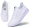 BUBUDENG Women's Trainers Casual Sneakers Walking Gym Sport Running Shoes Lightweight Tennis Shoes White,6 UK(Label Size:40)