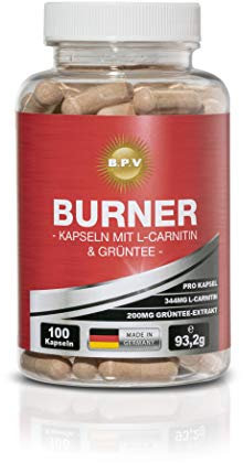 BURNER mit L-Carnitin & Grüntee - Optimale unterstützt für einen normalen Stoffwechsel/Marken Produkt Made in Germany