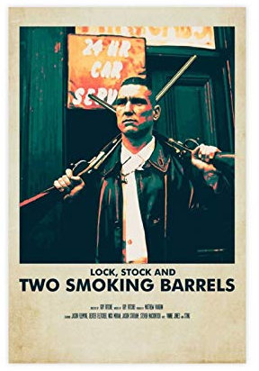 Lock, Stock And Two Smoking Barrels Classic Retro Movie Posters Film 7 Canvas Bedroom Decor Picture Prints Office Dorm Room Decor Gifts Unframe 16×24inch(40×60cm)