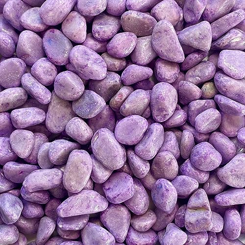 naninoa Marbles 7-15mm (Bunte Dekosteine, Farbsteine) 5 kg farbige Steine. Farbe: Flieder