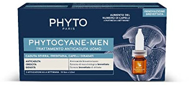 Phyto Cyane Men Treatment Progressive Hair Loss 12X3 5Ml (Novelty) Hårvård