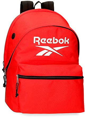 Reebok Boston, mochila escolar, mochila negro y azul fabricada en poliéster, Tirantes anchos, ergonómicos y acolchados, varios compartimentos, de Joumma Bags