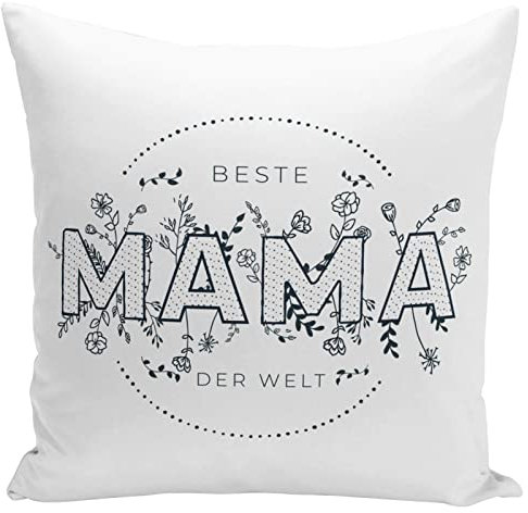Tassenbrennerei Kudde – Bästa mamma i världen – inklusive kuddfyllning – kudde med ordspråk – present till mamma – mors dag
