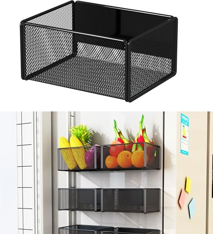 Magnetregal Küchenorganizer Gewürzregal Magnetisch Kühlschrank Magnet Regal | Ablage Halter Organizer Küchen Waschmaschine Waschtrockner Whiteboard, Schließfach - Haus Küche Wäsche Büro Schule