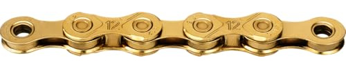 Fahrrad Kette, KMC Fahrradkette, X12 Ti-N Gold, 1/2 x 11/128, 126 Glieder, 12-fach, waxed, gold