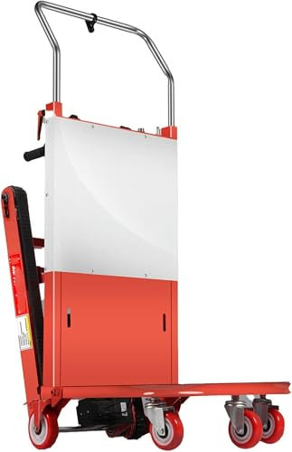 BTURYT Angetriebene Handwagen zum Treppensteigen, 250-W-Plattformwagen, tragbarer elektrischer batteriebetriebener motorisierter Treppensteig mit 300 kg, 24v26ah-Lithiumbatterie~/