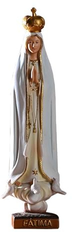 Vibhgtf Religiös staty skulptur figur jungfru Maria dekoration - staty av jungfru Maria Fatima, katolsk dekoration staty harts figur | religiös