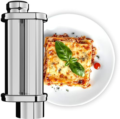 Fentic Macchina per la Pasta – Rullo per Pasta Adatto per Fentic SM-1504P e SM-1504BM - Macchina per la Pasta Elettrica - Acciaio Inox - Regolabile in 8 Posizioni