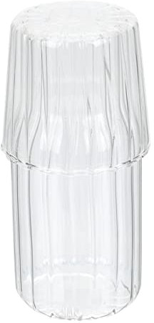 CIYODO Cooling Kettle Desktop Glass Carafe Water Jug for Household Use Bedside Carafe Lid Suitable for Home Office Dormitory