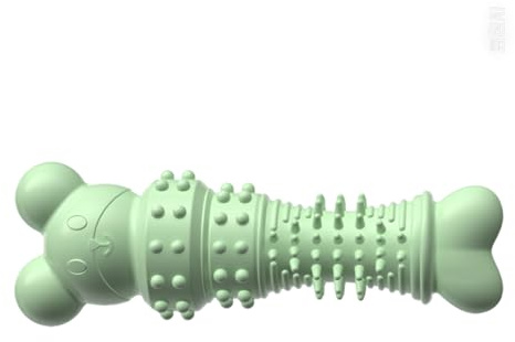 Dog Chew Toy - Bite Resistant Dog Toy, Pet Toy, Wishbone Real Bacon Medium, Pet Enrichment Interactive Accessories, Puppy Teething with Shaped Bones for Indoor Outdoor Use