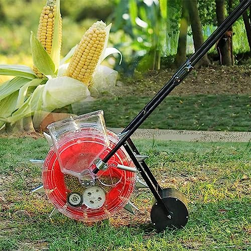 Handheld -Seeding -Maschine Rollen Rasensamen -Präzisions -Garten -Säator -Reihen -Pflanzer -Landwirtschaftssamt -Maschine für Samen wie Mais Baumwoll Sojabohnen Erdnuss, 6 Münder