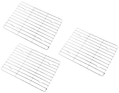 LABRIMP 3 Piezas Rejilla de Enfriamiento para Pasteles y Panes de Estable y Resistente para Enfriar Galletas y Verduras