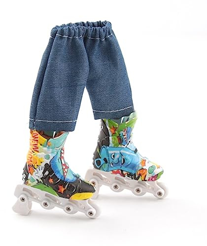 Fingerboard-Rollschuhe, Skateboard-Schuhe, Turnschuhe für Schlüsselanhänger, Kinder, Miniatur, kleine Breakdance-Sammlerstücke, Geschenk, Skating-Zubehör, Anfänger, Finger-Skateboarding, Spaß