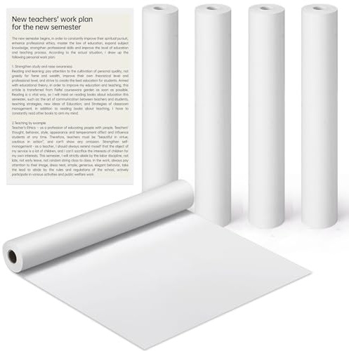 Farnirvana 5 Rotoli Carta Termica A4 per Stampante Portatile, 210x30mm, Senza BPA, Asciugatura Rapida, Ideale per Documenti e Foto