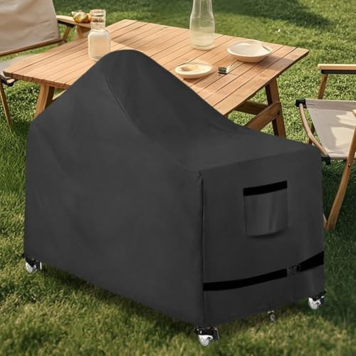Strapazierfähige, wasserdichte Outdoor-Grillabdeckung mit verstellbaren Kordelzügen, ForXL grüner Eiergrilltisch ForKamado-Wagen, Metall-Grilltische (B)