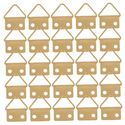 SHERCHPRY Boucles à Suspendre Murale Triangulaires 150 Pièces en Métal, Supports pour Cadres Photo, Accessoires pour Accrocher Tableaux à L'Huile, Installation Facile pour Espaces de Vie