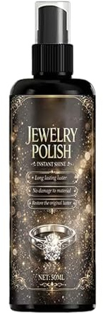 Vitsrisea Smycken Fläckborttagare | 50 ml Spray Silver Guld och Ädelsten Rengöring Glansåterställare För Smycken - För Resa Kvinnor Mamma Halsband Armband Örhängen Ädelstenar