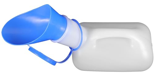 MAGICLULU 1000 Ml Urinflasche für Unterwegs mit Ergonomischem Griff und Trapezförmiger Tülle aus Kunststoff Unisex Urinal für Auto und Notfalltoilette