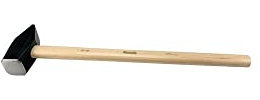Vorschlaghammer m.Hickorystiel DIN1042, Gewicht : 10000 g, Stiellänge : 900 mm