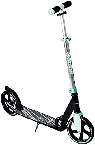 muuwmi Aluminium Scooter – Tretroller, 205 mm, ABEC 7, für Kinder und Erwachsene, GS geprüft, höhenverstellbar