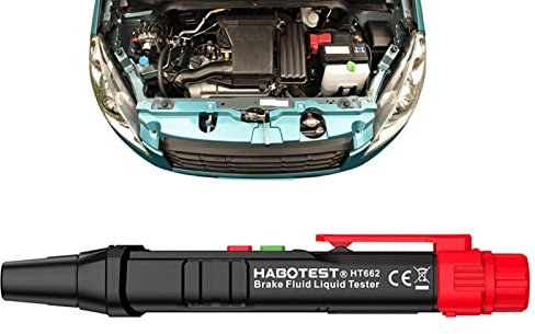 Bexdug Break Fluid Tester Stift | Feuchtigkeitsmessgerät für Hydraulikflüssigkeiten mit flüssigem Öl und Lichttonalarm - Auto Brake Diagnostic Testing Tool für DOT3 DOT4 DOT 5.1 Bremsflüssigkeit