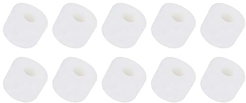 QUARKZMAN 14x10mm Redondo Plástico Espaciadores x 12uds Sin Rosca Blanco | Aislamiento Arandelas Separador Pilares Soporte para Electrodomésticos