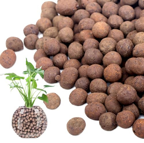 LECA 4,3 kg pour plantes, petits galets d'argile expansés de 4 à 16 mm pour culture hydroponique, boules de lecca biologiques pour le drainage des pots d'intérieur, l'aquaponie, livrés avec des gants