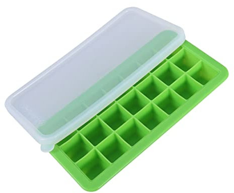 Amosfun 2stücke Eiswürfelform Aus Silikon Mit Deckel Lebensmittelecht Und Flexibel Für Küchen Und Bars Geeignet Für Verschiedene Flüssigkeiten Und Temperaturen