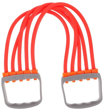 GOOHOCHY Brustexpander Fitness Zubehör Langes Widerstandsband Verstellbarer Griffkrafttrainer Sport Fitness Stretchband Workout
