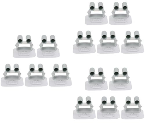 PRETYZOOM 15pcs Mop Holder Wall-mounted Cleaning Bathroom Storage Rack for Broom Mop Rake