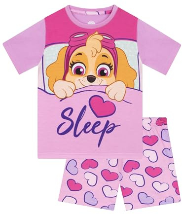 Paw Patrol Pyjamas | Skye Girls Short Pyjamas | Summer Girls PJs | Ages 18 Months To 8 Years