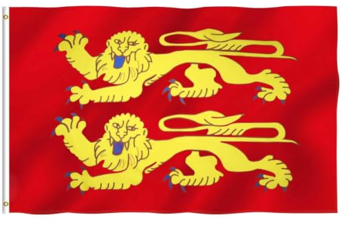 Drapeau de la Basse-Normandie Grand - Drapeau Bas-Normand 150x90 cm/5x3 ft Parade Décoration Fête Célébration Coupe du Monde