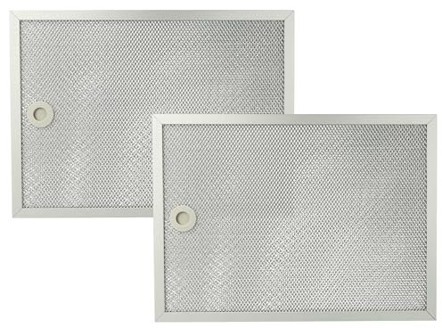 vhbw 2x filtro anti-grasso compatibile con Rex/Electrolux CA956DEX, CA656DEX cappa da cucina - 31,7 x 23,25 x 0,9 cm, metallo