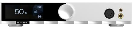 SMSL H400 Amplificateur de casque, équilibré de 4,4 mm, XLR équilibré, 6,35 mm à extrémité unique, puissance de sortie 16-600 Ω, sortie préamplifiée, design entièrement équilibré, gain élevé, moyen et