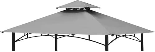 Toit de rechange marron à deux étages pour pavillon de barbecue