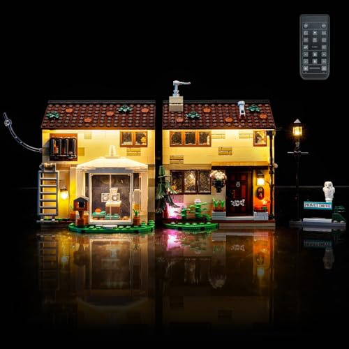 LocoLee RC Led Light Set Compatible with Lego 76451 Privet Drive: Aunt Marge's Visit Led Decoration Lighting Kit Compatible with Lego 76451 Building Blocks Model,Only Lights Set,No Model