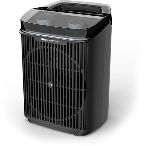 Rowenta Intense Comfort Aqua, Termoventilatore da Bagno, Silenzioso e Compatto, Riscaldamento Rapito, Potenza di 2400W, Sicuro e Potente, SO6550