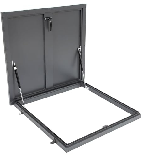 Escotilla de techo comercial de acero inoxidable, recubrimiento en polvo galvanizado para ventilación de loft y acceso al techo