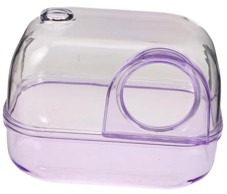 ibasenice Hamsterbadkar och Toalett i Transparent Design Multifunktionell Liten Djurbadkar för Sandbad och Toalett Rymlig och Stilren Hamsterbädd för Gnagare och Chinchillor Praktisk och