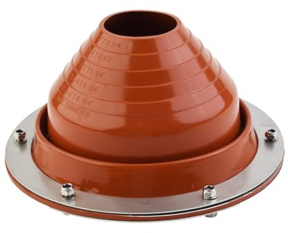 Vibsky Kit de chimenea de leña grande compatible con estufas de 75-95 mm, color naranja