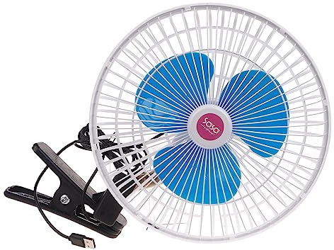 WYLZLKX Ventilador portátil silencioso USB con clip silencioso, enfriador de refrigeración de escritorio oscilante, silencioso, pequeño, interior